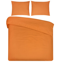 DoubleDry Dekbedovertrek 100% natuurlijk katoen lits jumeaux 240x200/220 cm +