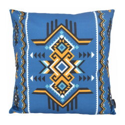 Gek op kussens! Sierkussen ibiza petrol outdoor | 45 x 45 cm | katoen/polyester