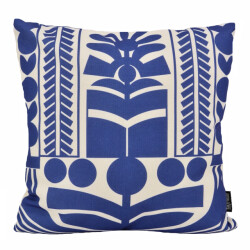Gek op kussens! Tova blauw | 45 x 45 cm | kussenhoes | katoen/linnen