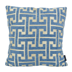 NOVÉE Steel blue chenille | 45 x 45 cm | kussenhoes | polyester