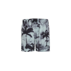 WATTS Heren zwemshort rainbow palm print lichtblauw
