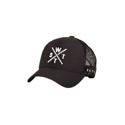 WATTS Unisex cap tribe logo effen donkergrijs/zwart