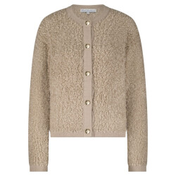 Red Button Boucle lattehet