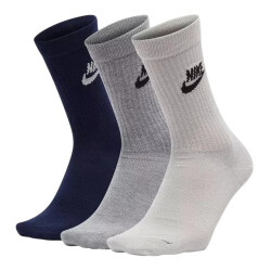 Nike Uniseks adult essentials everyday socks set (set van 3)