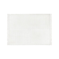 CaliCosy Vloerkleed rechthoekig crème met ingedrukte abstracte motieven malta