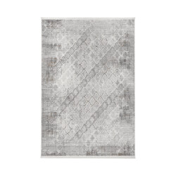 CaliCosy Vloerkleed rechthoekig grijs met beige en grijze motieven verona