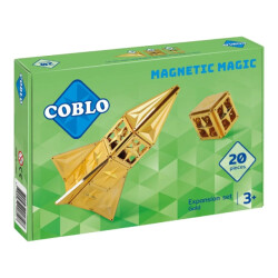 Coblo Magnetische tegels goud 20-delig