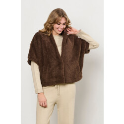 &Co Woman Gilet carly choco
