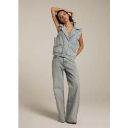 Homage to Denim Homage mid waist wide leg jeans h big studs