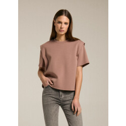 Homage to Denim Homage top h shoulder detail