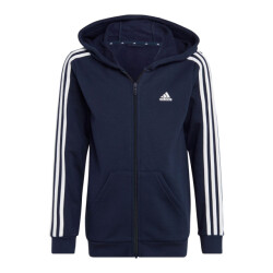 Adidas Kinder/kids essentials 3 strepen fleece full zip hoodie