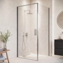 Badplaats Douchecabine alava 100 x 100 x 190 cm chroom douchewand met