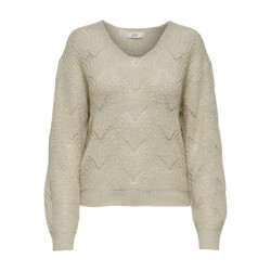 Jacqueline de Yong Jdybadut ls v-neck struc glitt pull knt dessin
