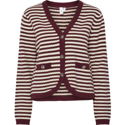 Y.A.S Yasmigo ls knit cardigan port royale/birch