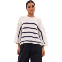 By-Bar Amsterdam Fleur stripe pullover marine stripe