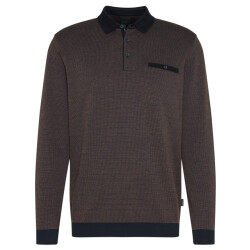 Bugatti Clothing polo met lange mouwen