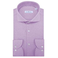 Dutch Dandies Knitted slim fit overhemd met lange mouwen