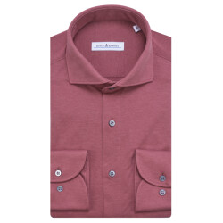Dutch Dandies Knitted slim fit overhemd met lange mouwen
