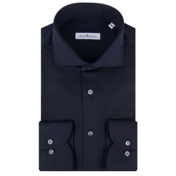Dutch Dandies Knitted slim fit overhemd met lange mouwen