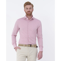 Dutch Dandies Knitted slim fit overhemd met lange mouwen