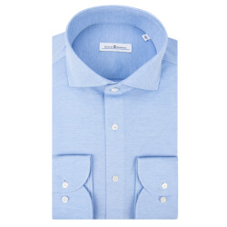 Dutch Dandies Knitted slim fit overhemd met lange mouwen
