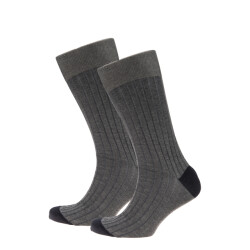 Dutch Dandies Basic grey sokken