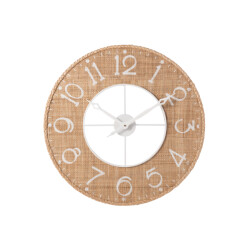 J-Line Clock sodi mdf natural/white