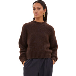 By-Bar Amsterdam Sonny sparkle pullover dark brown
