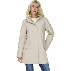 Only Onlsally raincoat otw noos oatmeal/white teddy
