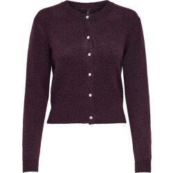 Only Onlhavanna ls button cardigan knt winetasting/mela