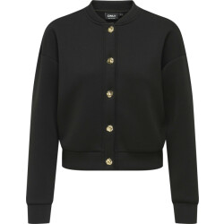 Only Onlnaomi l/s bomber swt black/gold buttons