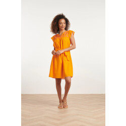 Smashed Lemon 24128 vrolijke korte mouwen jurk |