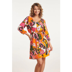 Smashed Lemon 24155 zomerjurk met bloemenprinthelder |