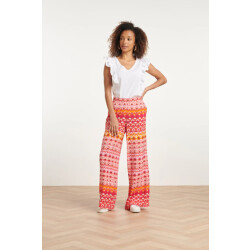 Smashed Lemon 24003 retro print losvallende broekframbozentonen |