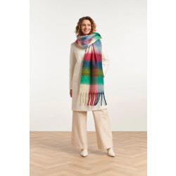 Smashed Lemon 51614 dames sjaal met geruit multi print |