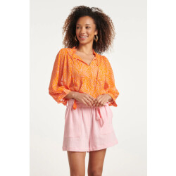 Smashed Lemon 24017 polka dot chiffon top |
