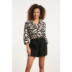 Smashed Lemon 24074 e grafische blouse met 3/4 mouwen |