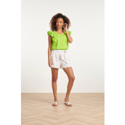 Smashed Lemon 24111 bloemen geborduurde shorts |