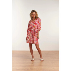 Smashed Lemon 23201 abstracte boheemse retro print zomerjurk |