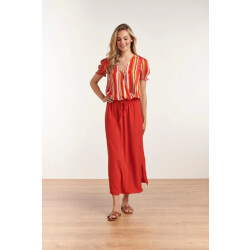 Smashed Lemon Midi damesrok met zijsplit kleur