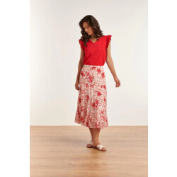 Smashed Lemon 23306 zomer rok met bloemenprint |