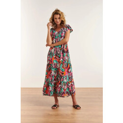 Smashed Lemon 23327 losvallende zomerjurk met grafische print |