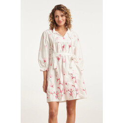Smashed Lemon 24081 geborduurde te jurk met bloemmotief |