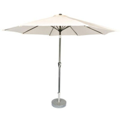 Kopu ® calma natural stevige ronde aluminium parasol doorsnede 300cm