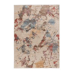 Muratap Vintage mondriaan art vloerkleed laagpolig, 100% polyester, soft touch -