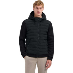 No Excess Jacket short fit sealed hooded knit black