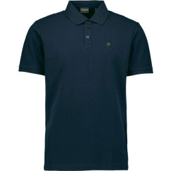 No Excess Polo pique garment dyed night