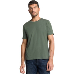 No Excess T-shirt crewneck solid basic dark green