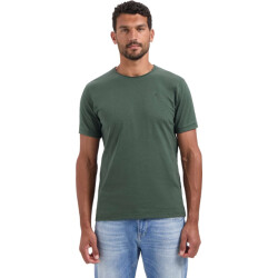 No Excess T-shirt crewneck slub dark green