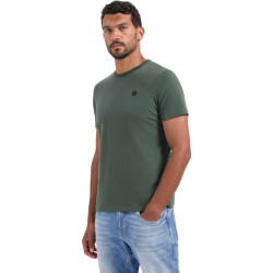 No Excess T-shirt crewneck peached dark green